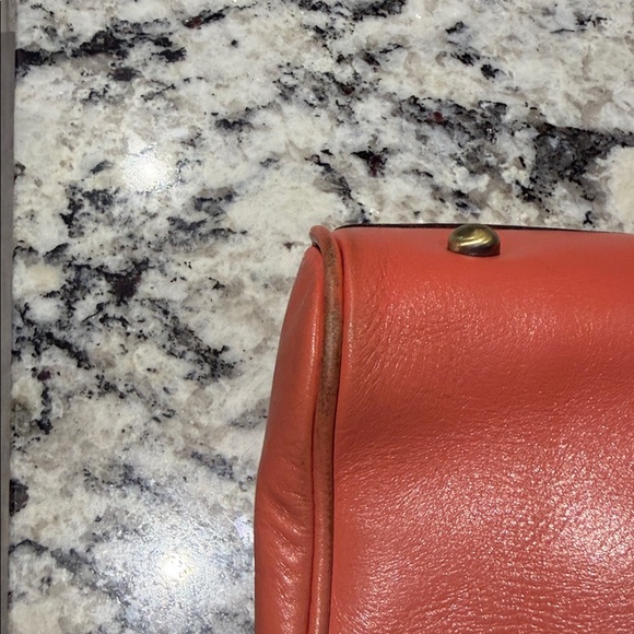 Patricia Nash Coral Embossed Leather Satchel - Picture 12 of 15